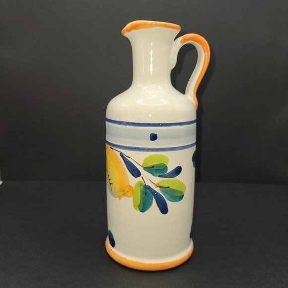 Rampini Rodda "Queen of Lemon" Hand Painted Italian Oil Bottle